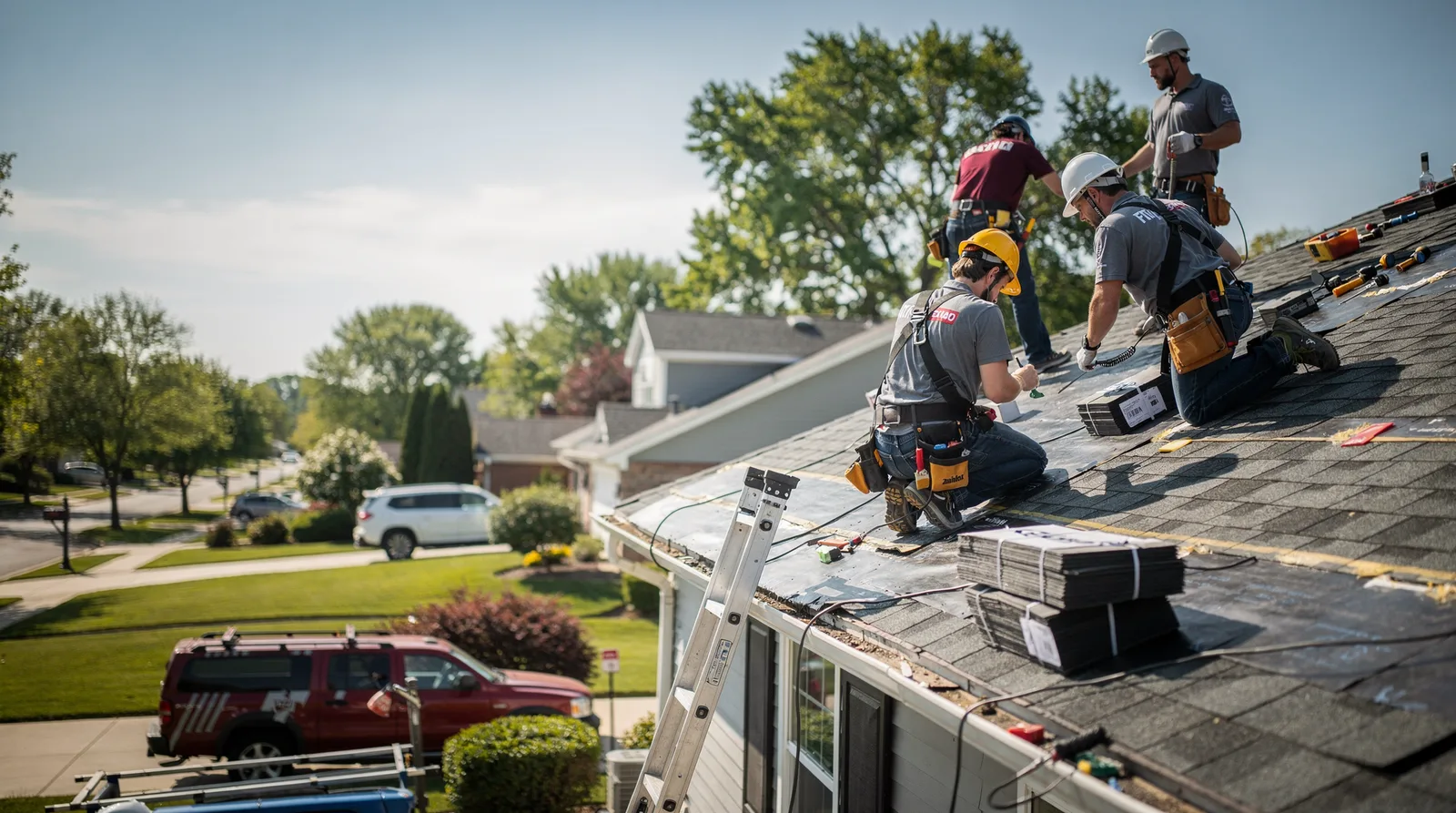 Roof Repair in Harwood Heights, IL around you